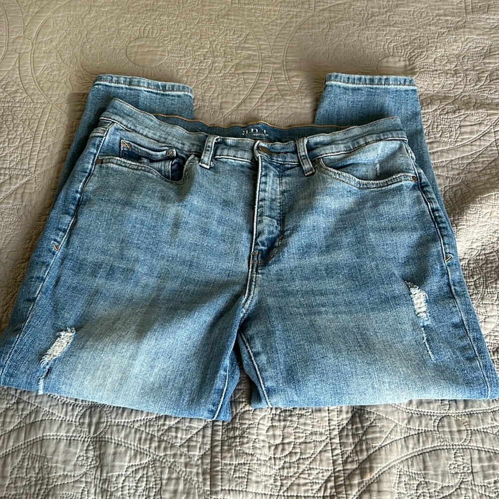 Ana high-rise blue jeans size 12 petite